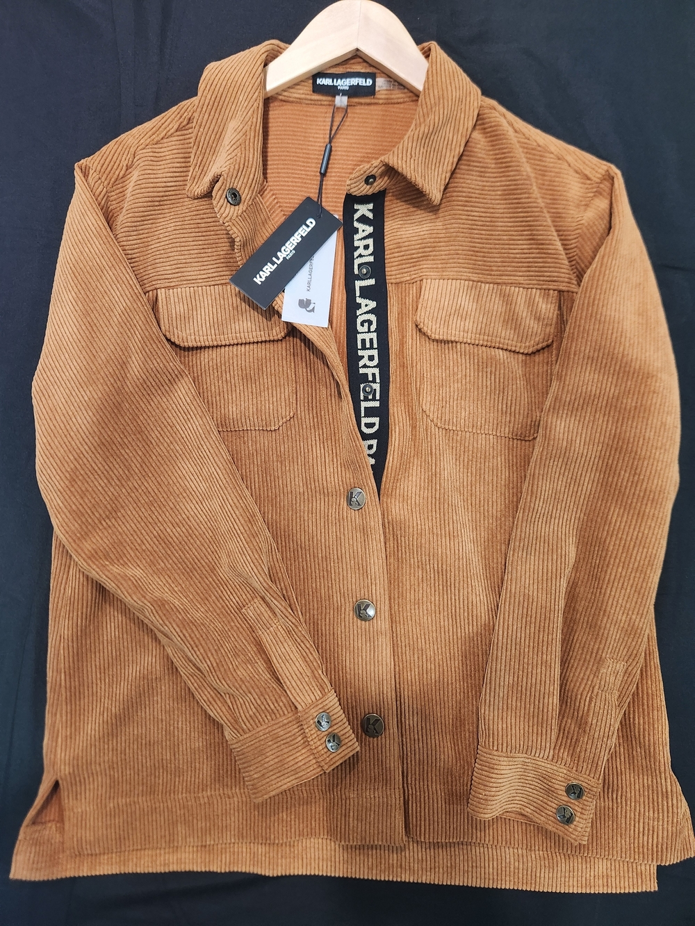 Karl Lagerfeld Women’s Tan Corduroy Jacket NWT